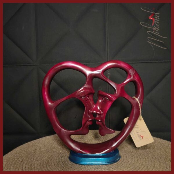 Spiritually connecting with someone may feel like finding your missing puzzle piece, this sculpture combines of two lovers