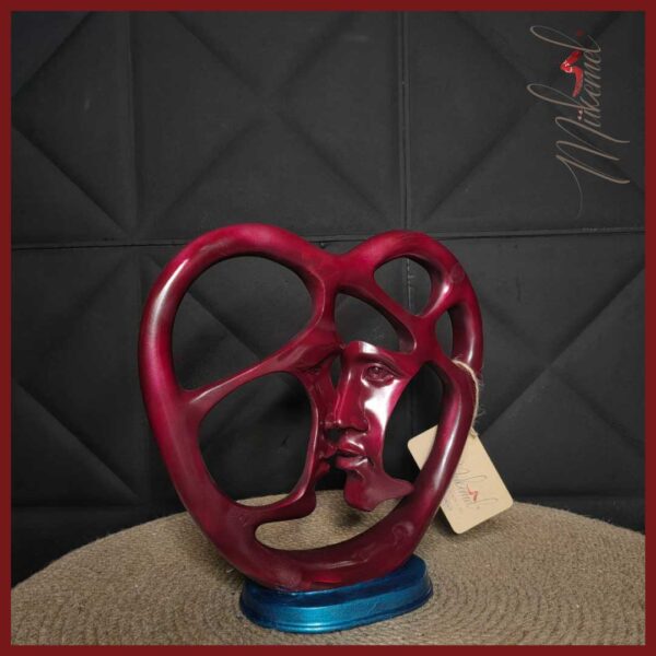 Spiritually connecting with someone may feel like finding your missing puzzle piece, this sculpture combines of two lovers