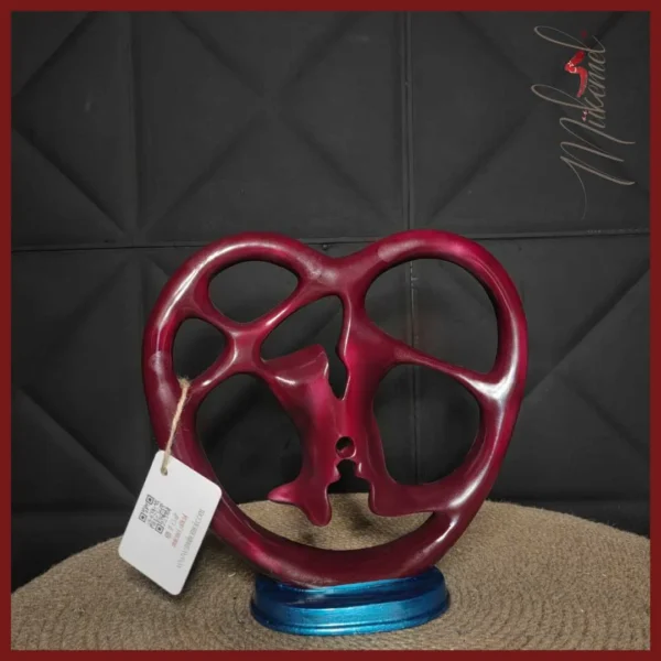 Spiritually connecting with someone may feel like finding your missing puzzle piece, this sculpture combines of two lovers