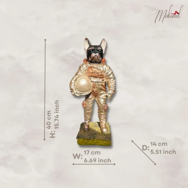 Space French bulldog (BTC0147) - Görsel 5